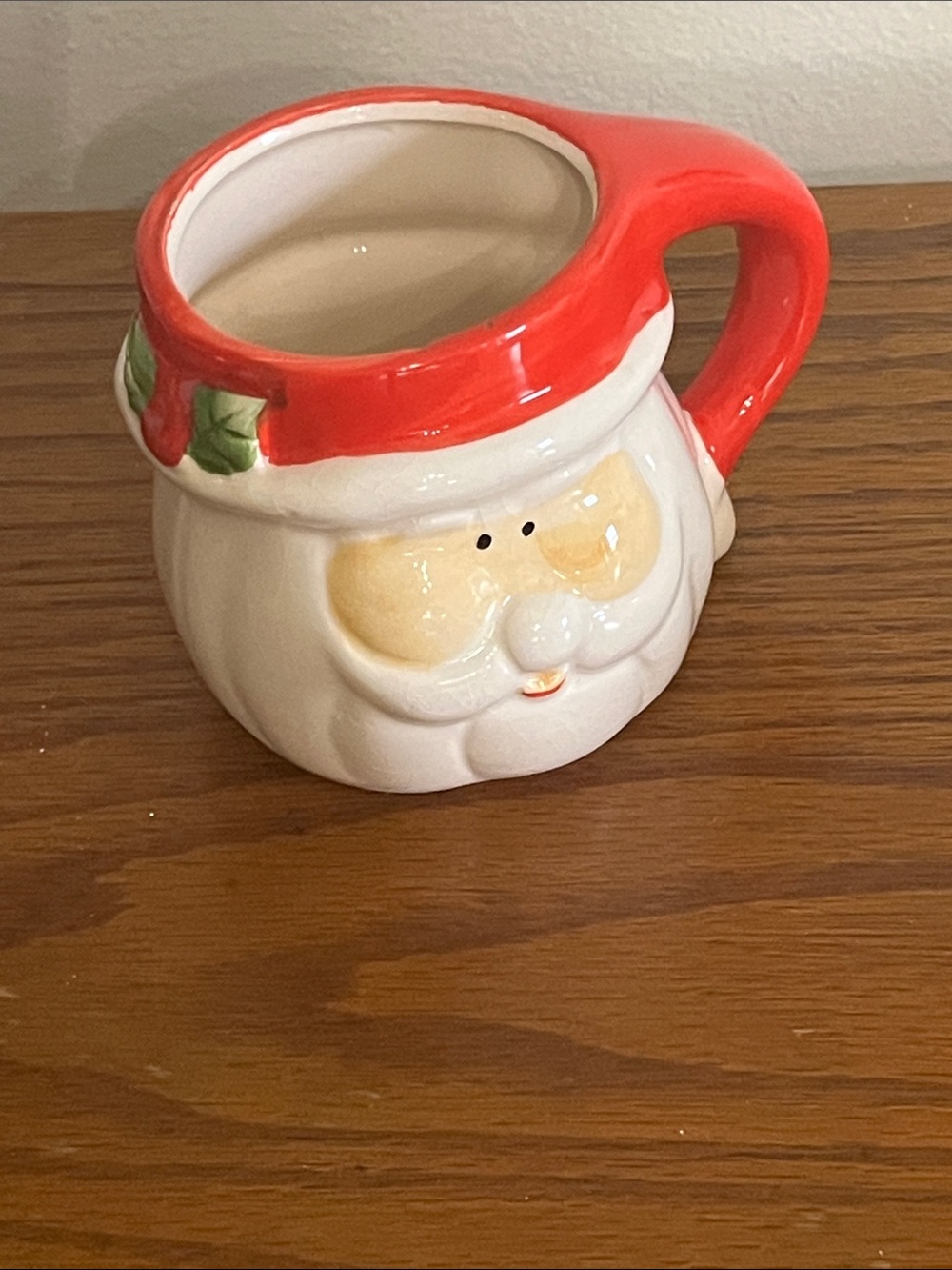 Vintage Royal Norfolk Festive Santa Ceramic Mug - Red and White Holiday Mug